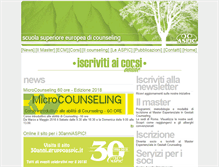 Tablet Screenshot of counsellingscuolaeuropea.org